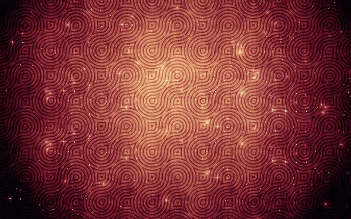 Red and pink geometric pattern with sparkles
