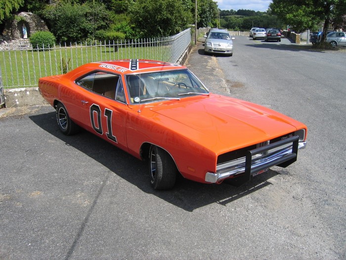 Orange 1969 Dodge Charger "General Lee" car
