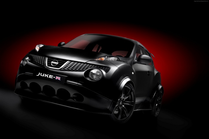 Black Nissan Juke-R crossover sports car