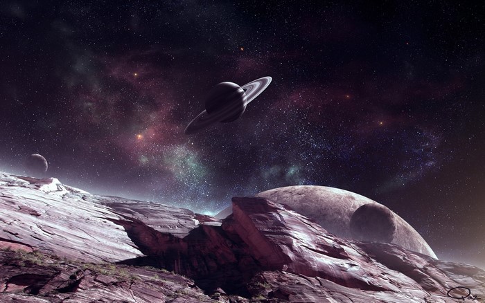 Planets and nebulae in outer space