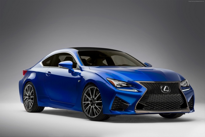 Blue Lexus RC F Coupe