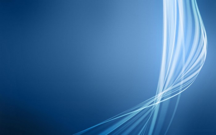 Blue abstract light waves