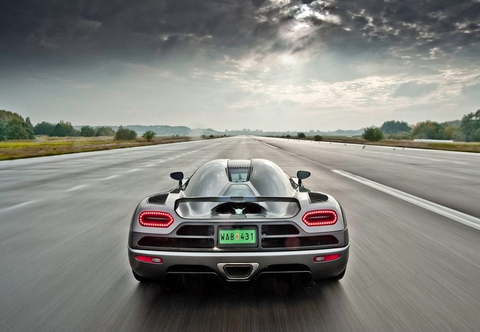 Koenigsegg Agera on a Racetrack