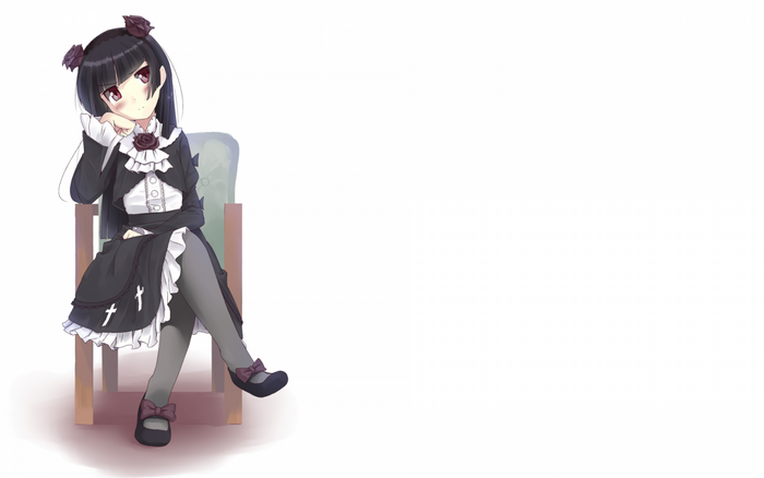 Gokou Ruri from Ore no Imouto ga Konnani Kawaii Wake ga Nai sitting on a chair