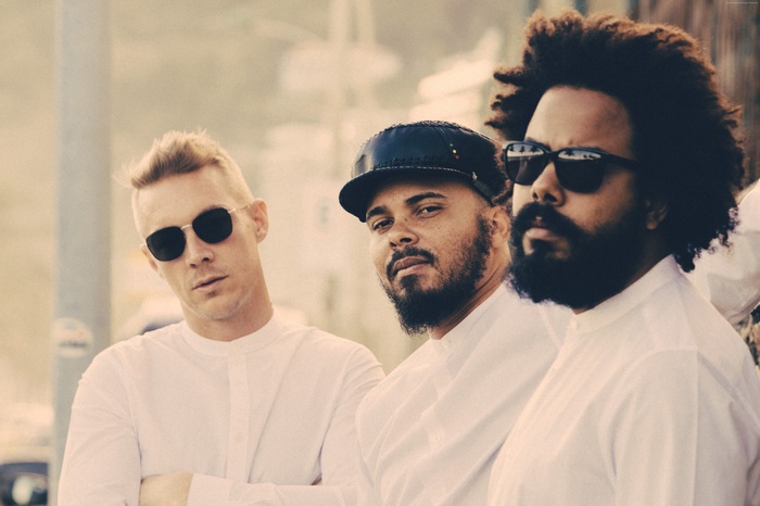 Major Lazer members Diplo, Walshy Fire, and Jillionaire