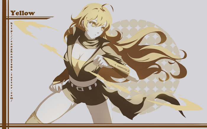 Yang Xiao Long from RWBY in yellow outfit