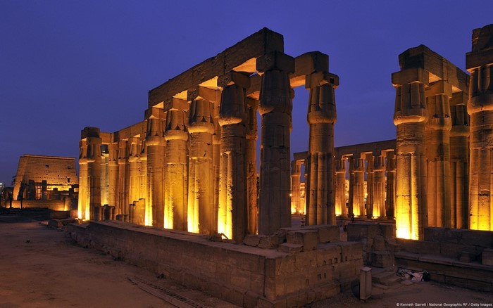 Luxor Temple at night, Egypt