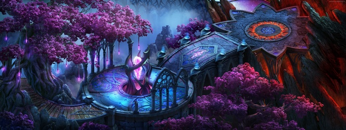 Magerealm: Rise of Chaos fantasy landscape