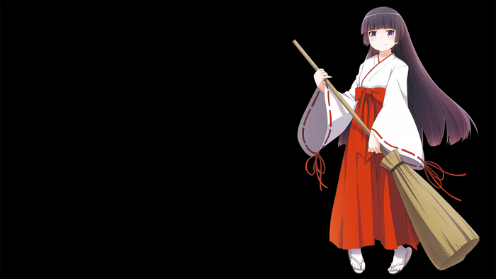Gokou Ruri from Ore no Imouto ga Konnani Kawaii Wake ga Nai holding a broom