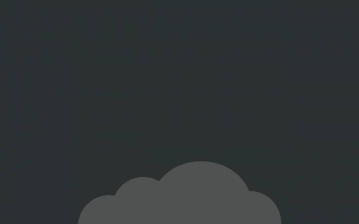 Monochrome minimalist cloud illustration