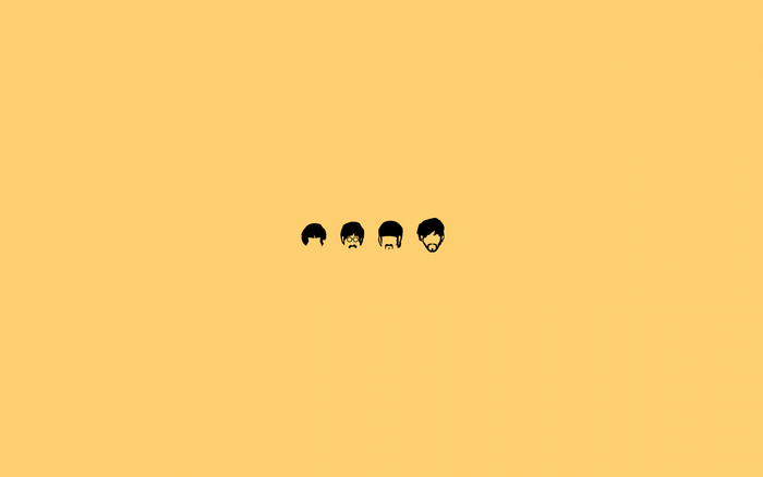 The Beatles minimalist illustration