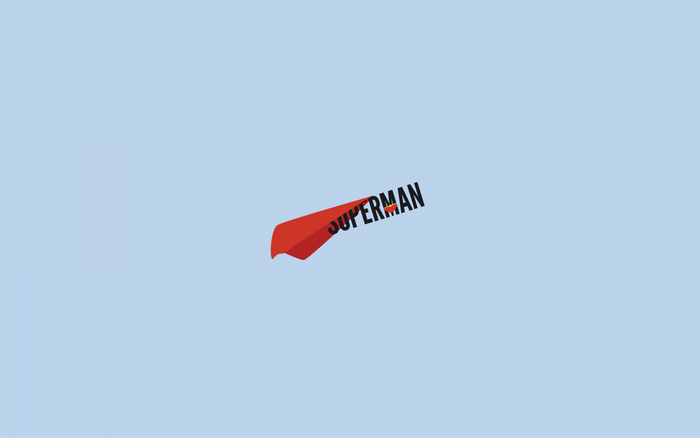 Superman cape with text