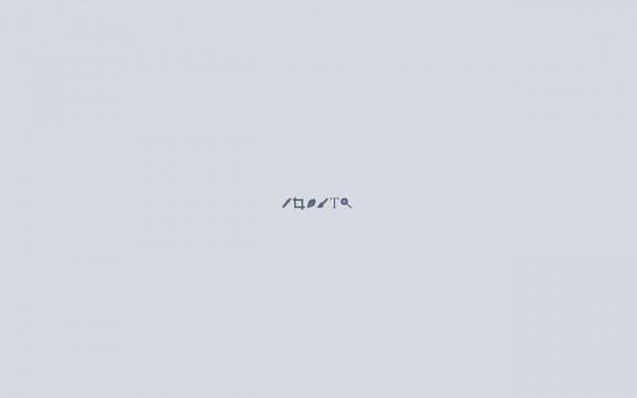 Minimalist icons for design software
