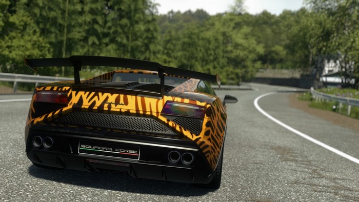 Lamborghini Gallardo Squadra Corse on a winding road