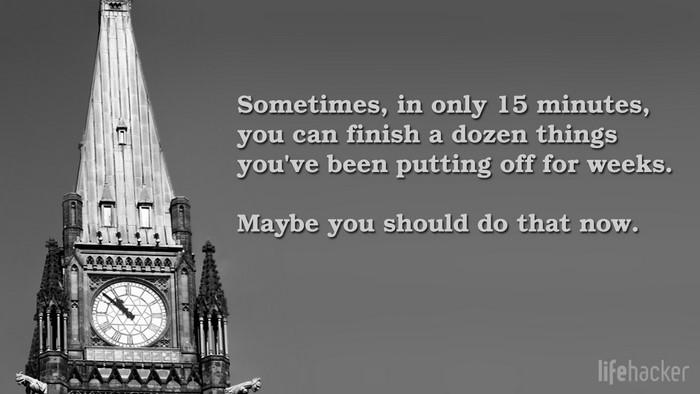 Quote about productivity from Lifehacker