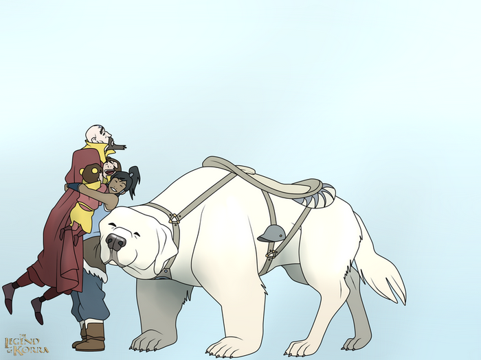 The Legend of Korra characters with Naga
