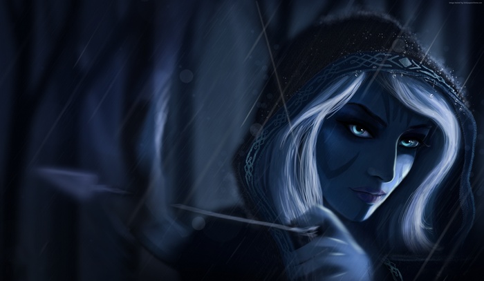 Dota 2 Crystal Maiden in the Rain