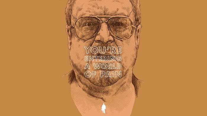 Walter Sobchak from The Big Lebowski quote illustration