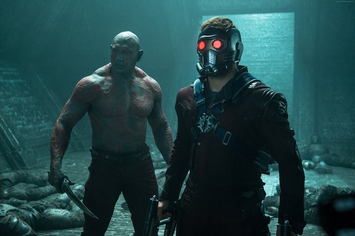 Drax and Star-Lord from Guardians of the Galaxy