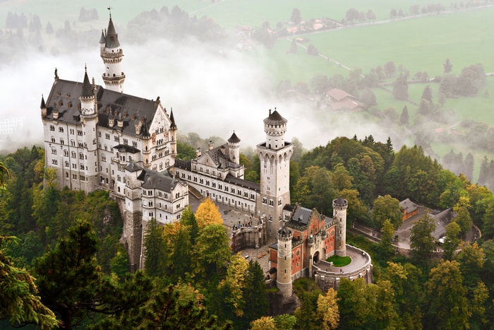 tourism, Neuschwanstein castle, travel, Bavaria, Germany