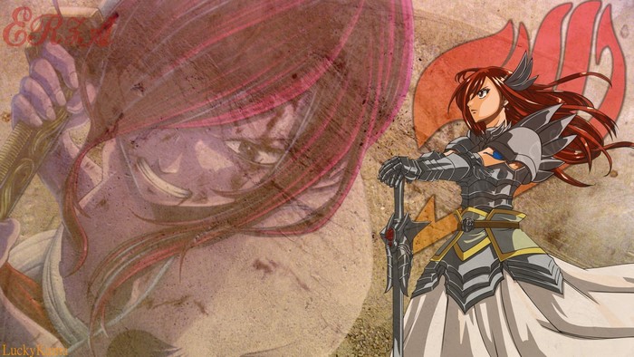 Erza Scarlet from Fairy Tail in armor