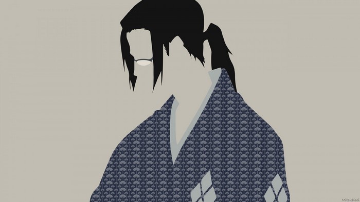 Jin from Samurai Champloo minimalist illustration