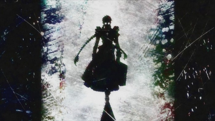 Roberta from Black Lagoon in silhouette