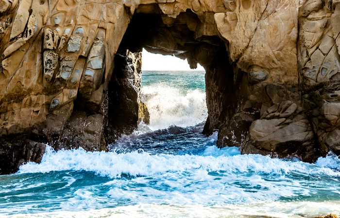 Window Rock at Pfeiffer Beach, California