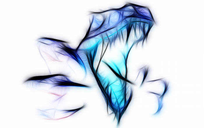 Fractalius Blue Velociraptors from Turok