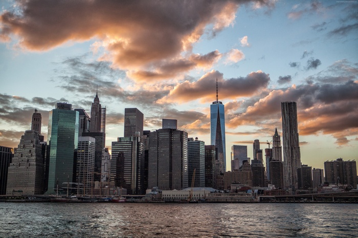 New York City Skyline at Sunset