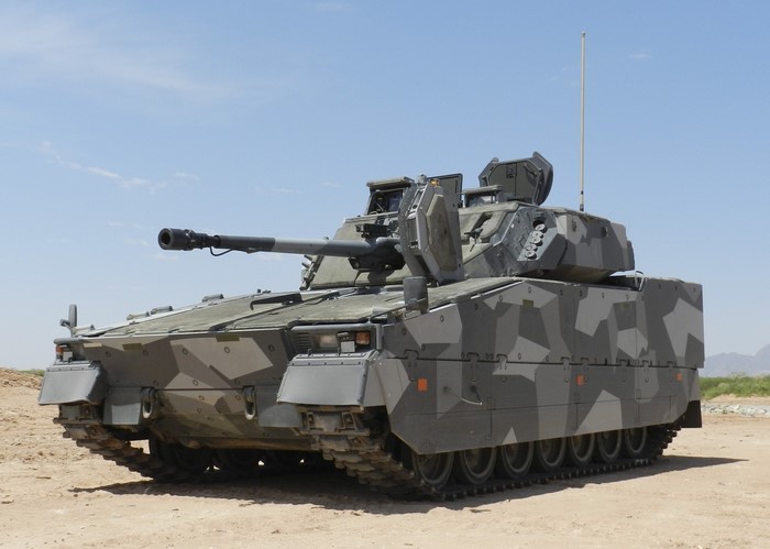 CV9035 infantry fighting vehicle in camouflage