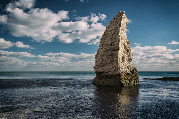 clouds, 5k, Dorset, England, Jurassic Coast, rocks, 4k
