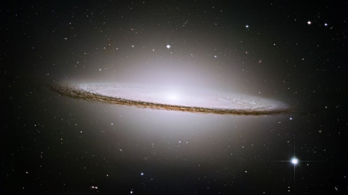 The Sombrero Galaxy in deep space
