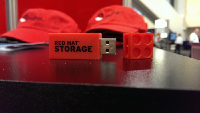 Red Hat Storage USB drive and cap