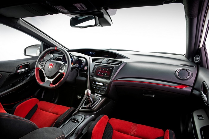 Interior of a Honda Civic Type R hatchback