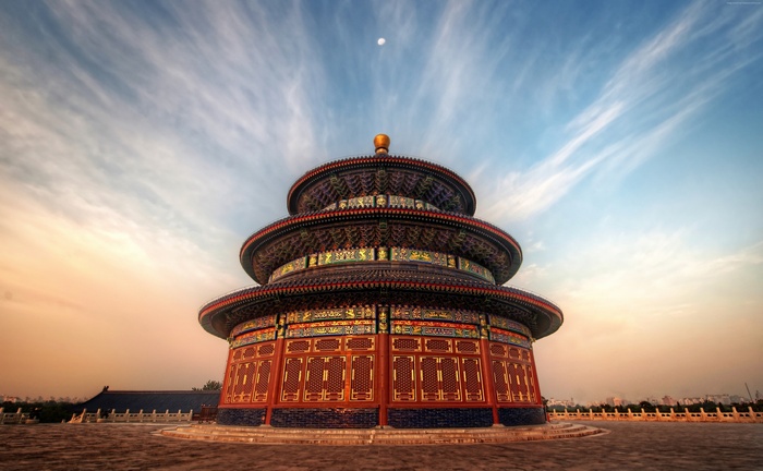 The Temple of Heaven at sunrise or sunset