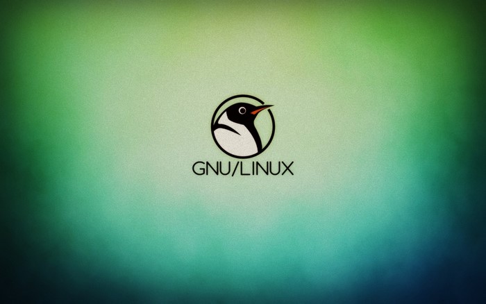 GNU/Linux logo with Tux the penguin