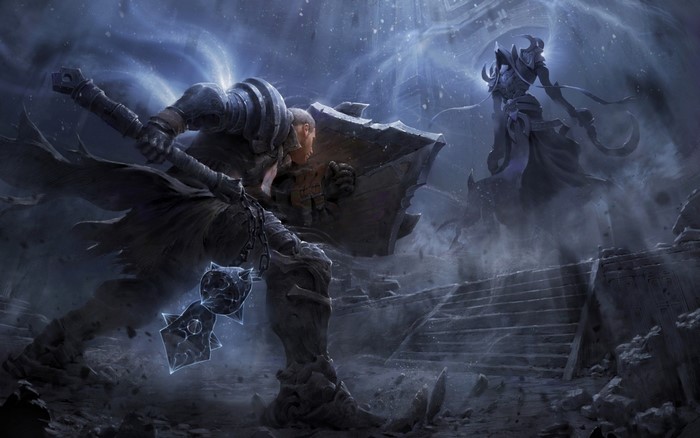 Diablo III: Tyrael and Imperius confrontation