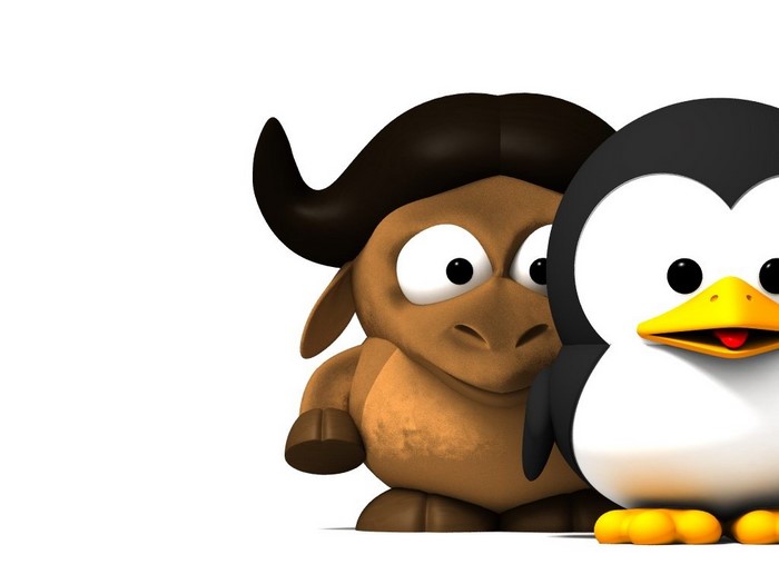 GNU and Tux the Penguin from Linux