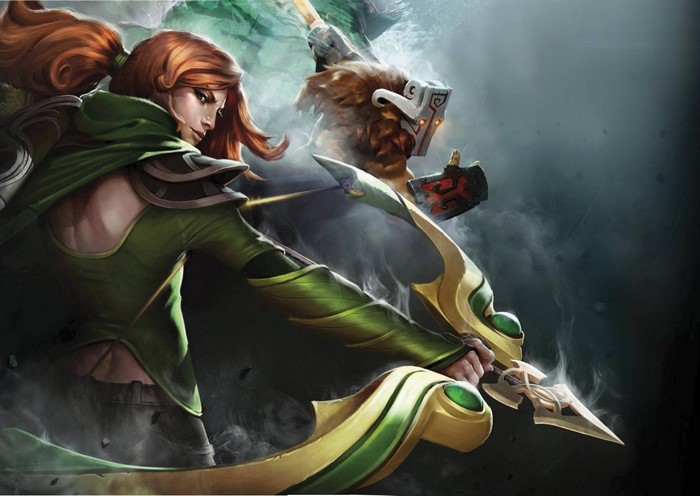 Windranger and Juggernaut from Dota 2