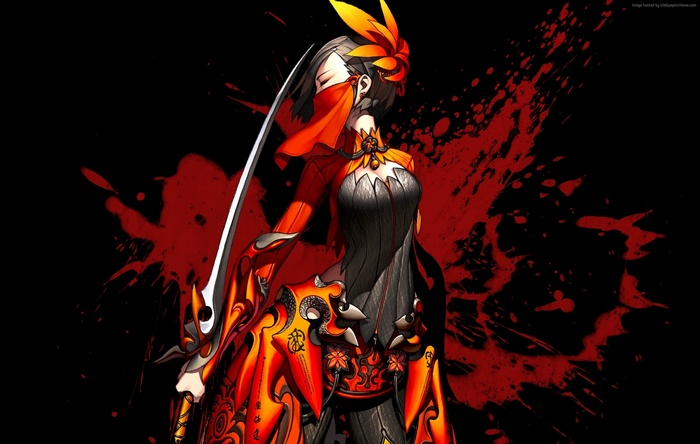 Female warrior with sword from Blade & Soul