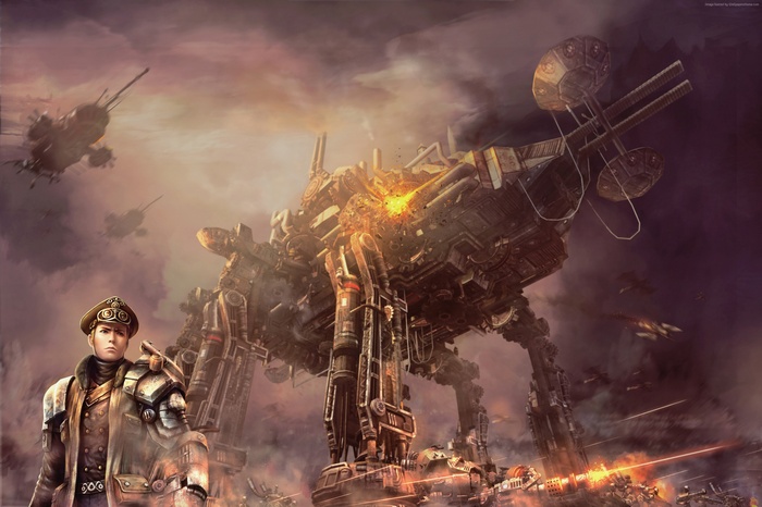 Black Gold Online steampunk battle