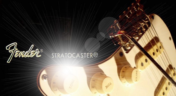 Fender Stratocaster electric guitar close-up