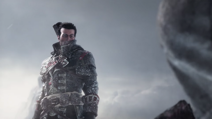 Shay Patrick Cormac from Assassin's Creed Rogue in snow