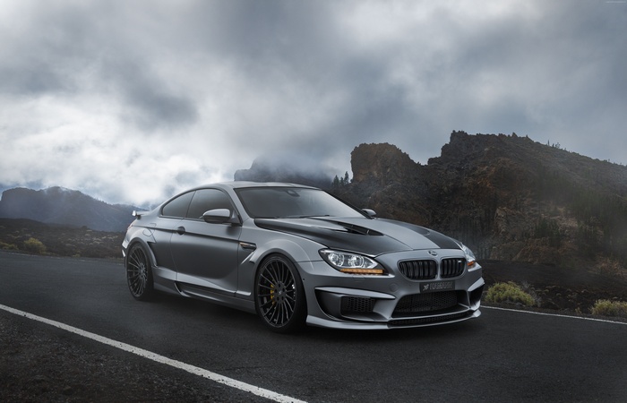 Gray BMW M6 Coupe on a Mountain Road