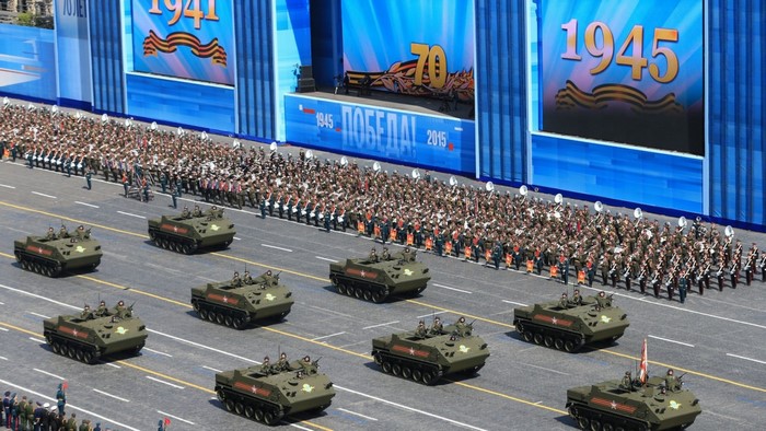 Military parade in Moscow for Victory Day