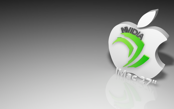 Apple iMac 27" with Nvidia Logo