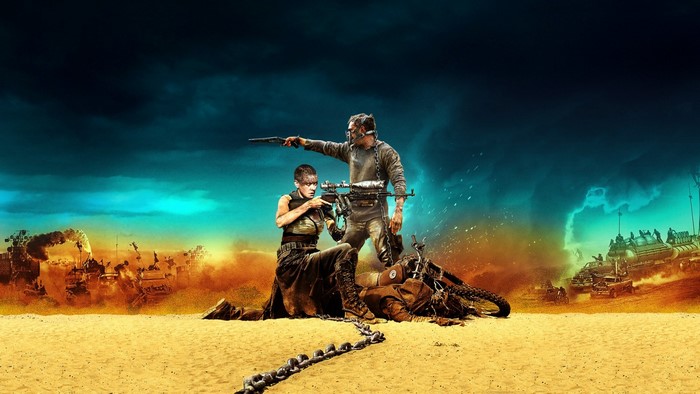 Mad Max: Fury Road - Max and Furiosa with weapons