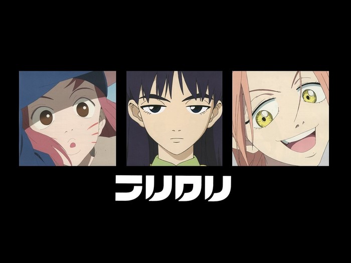 Three characters from FLCL