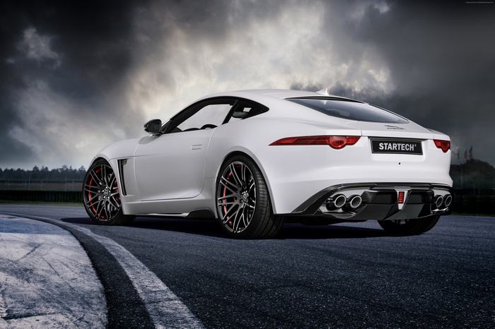 White Startech Jaguar F-Type Coupe